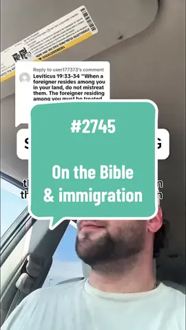 #maklelan2745 On the Bible & immigration @Bargain Bin Chris Pratt (Do not harass or report this creator or comment on their appearance or speech)