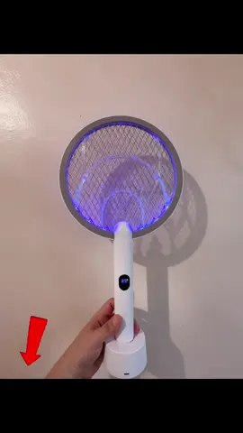 Elimina moscas eléctrico de 4100 V, batería recargable de 1800 mAh,elimina mosquitos con luz morada, malla de seguridad de 3 capas, gris, Outdoorfun
