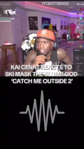 Kai Cenat REACTS To Ski Mask The Slump God ‘Catch Me Outside 2’ 🔥 #fyp #kaicenat #skimasktheslumpgod #catchmeoutside2 #musicreaction 