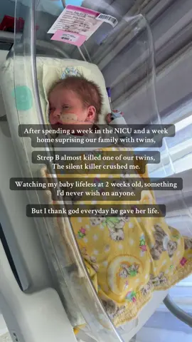 I thank god everyday, and I thank the doctors and nurses for their skills 💕 both our girlies are now happy and healthy #NICU #STREPB #sickbaby #twins #hospital #childrenshospital #dontkissbabies #washyourhands #littleloves #mamaof3 