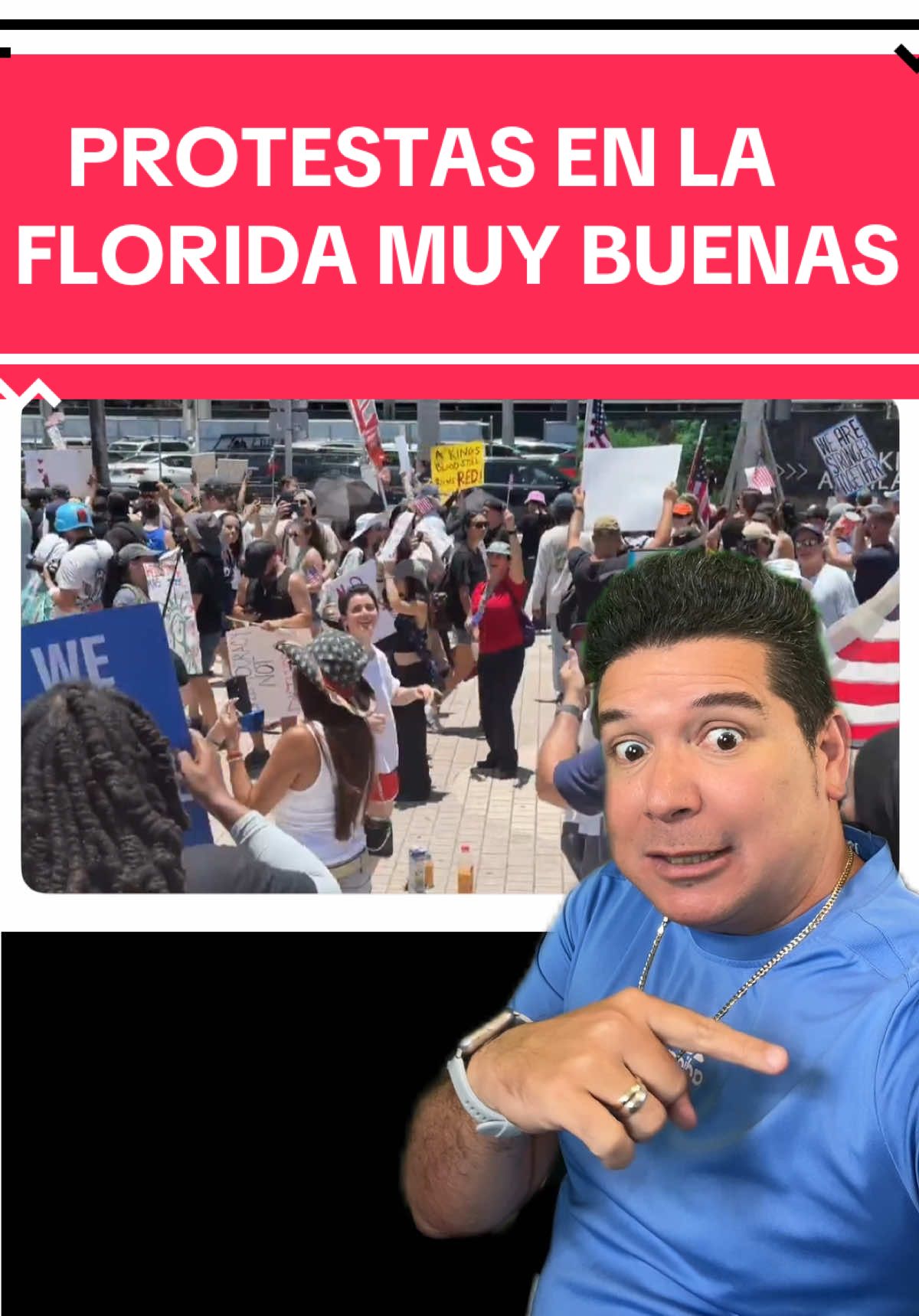 Protestas en la Florida contra presidente trump se llevan acabo de esta manera