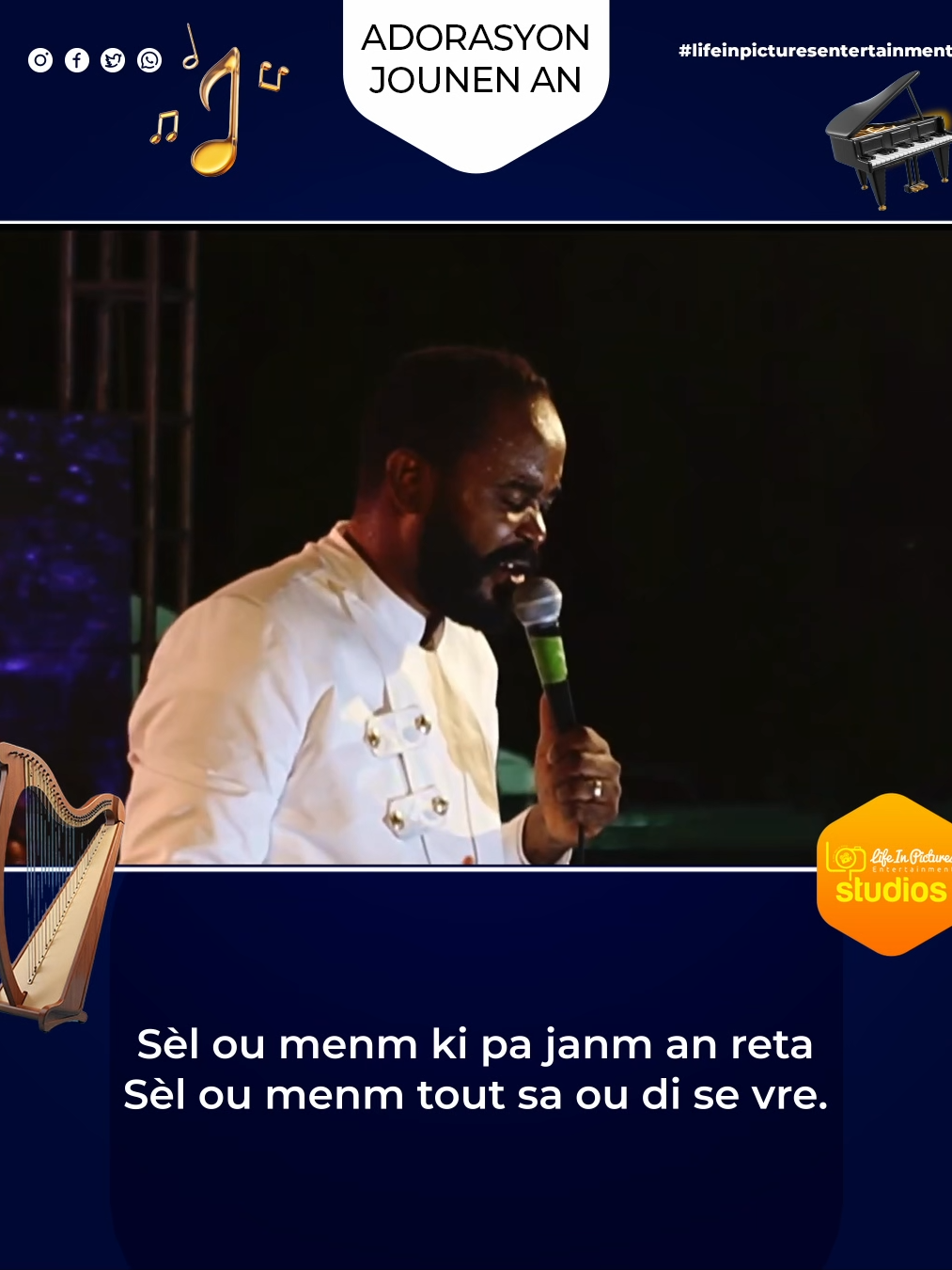Se yon Privilèj / Delly Benson / Adorasyon jounen #lifeinpicturesentertainment #adorasyonjounen #SeyonPrivilèj #DellyBenson‬ #louange #chretien #gloireaDieu #jezirenmenou #jezivlesovew #aseptejesus #amen #priere #sangdejesus #jesuschrist #haiti #emmanuel #Bondye #Dieusauveur #pourtoi #viralvideo #shekinah