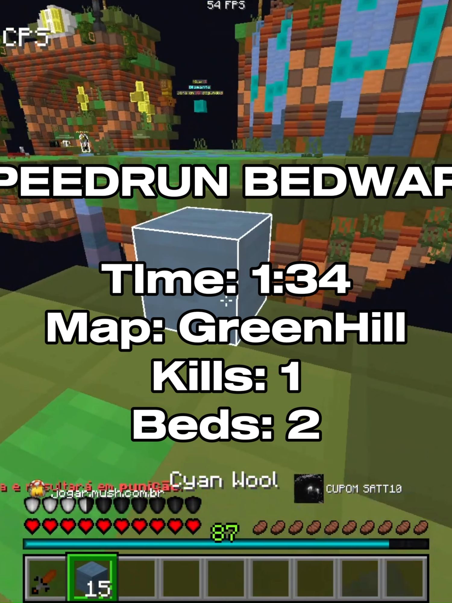 SPEEDRUN MAIS ESTRANHO QUE VOCE VAI VER HOJE! - bedwars no mushmc! . #mushmc #bedwars #Minecraft #mulherdepreso🔓🕊👫💍 #vaiprofyinferno👺🔪 #naoflopa #melhoresjogadas #planetas