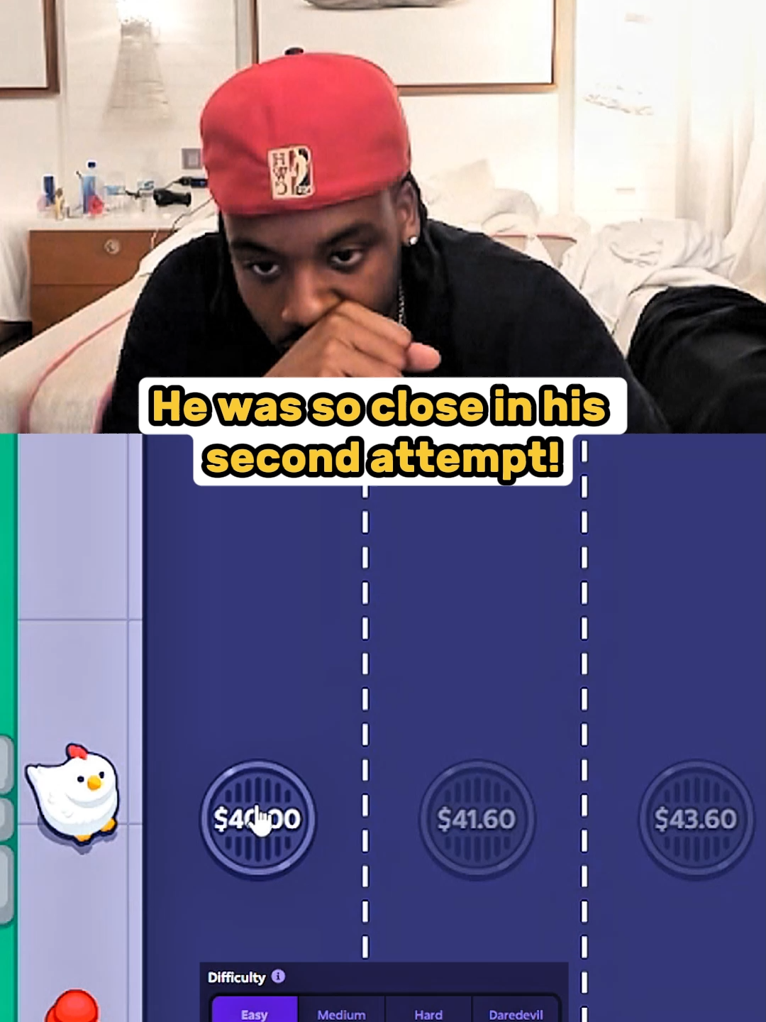 He was so close on his second attempt!?