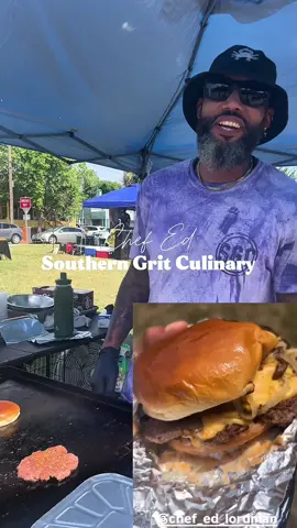 Burger day at the skate park with Chef Ed🍔  @Chef Ed  House Rulez Sun Dazed Pop Up Event💛❤️ 📍501 N Hayne St Pensacola, FL Book Chef Ed - www.southerngritculinary.com or (706) 338-2013 • Catering • Personal Chef • Private Events • Private Classes #cateringchef #eventchef #privatechef #chef #personalchef #pensacolaflorida #florida 