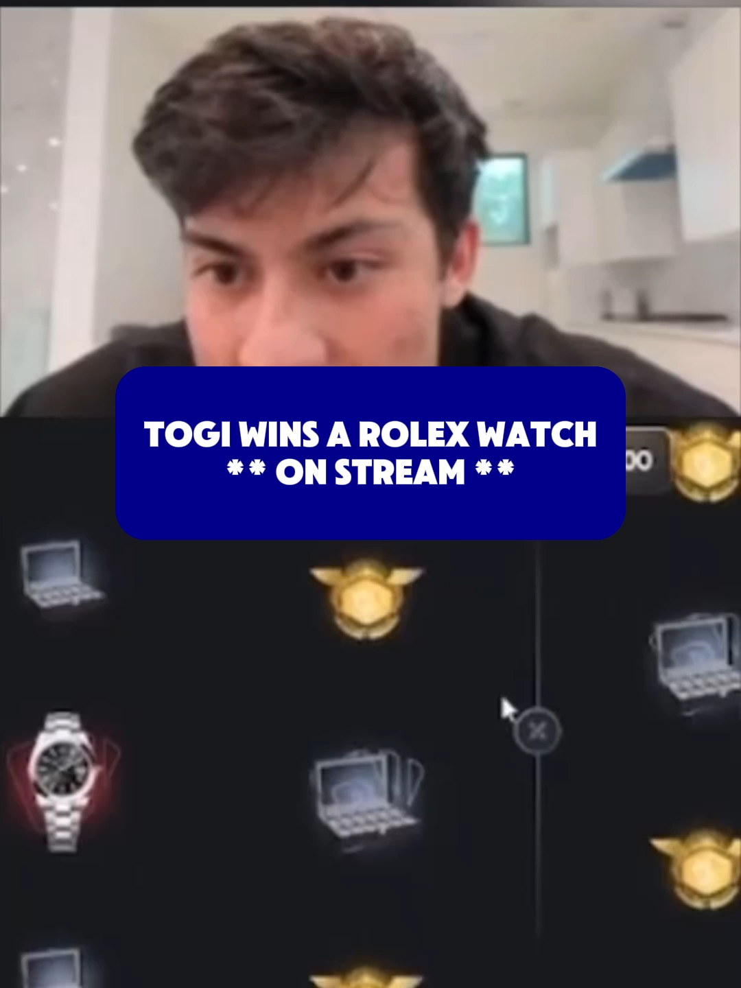 TOGI WINS A ROLEX WATCH ** ON STREAM ** #paratii #packdraw #fyp