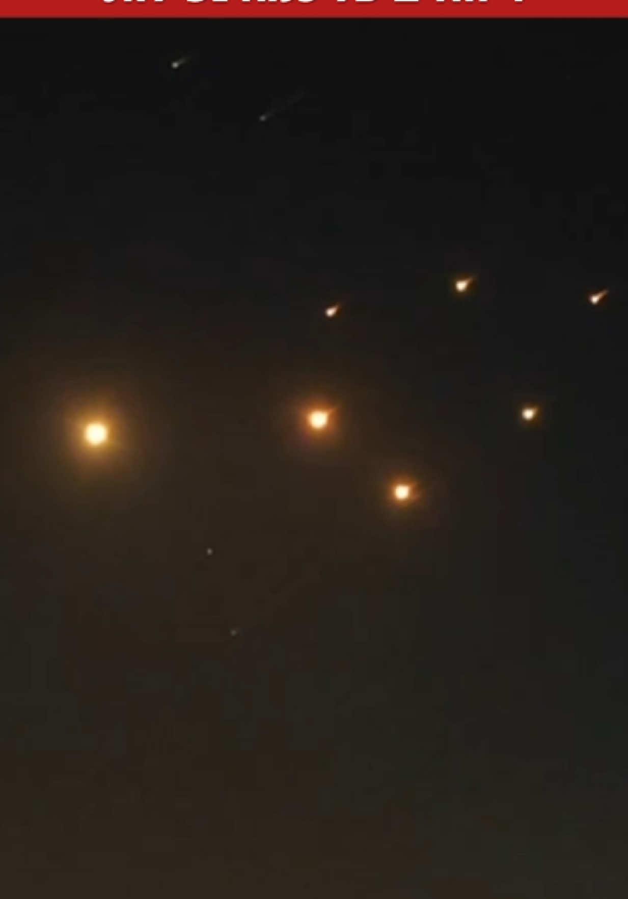 תיעוד משמי חיפה: יירוטי הטילים מאיראן; ראשוני - דיווחים על כמה נפילות. #n12 #חדשות12 #איראן #iran 