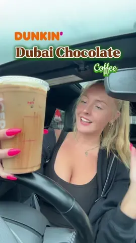 YUM! You must try this out 🍫 @Dunkin' #dubaichocolate #dubaicoffee #dunkininspo #coffeeinspo #dunkinorder 