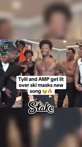 Tylil and amp gets lit over ski masks new song 😭 #tylil #kaicenat #amp #skimask #streamer #fyp 