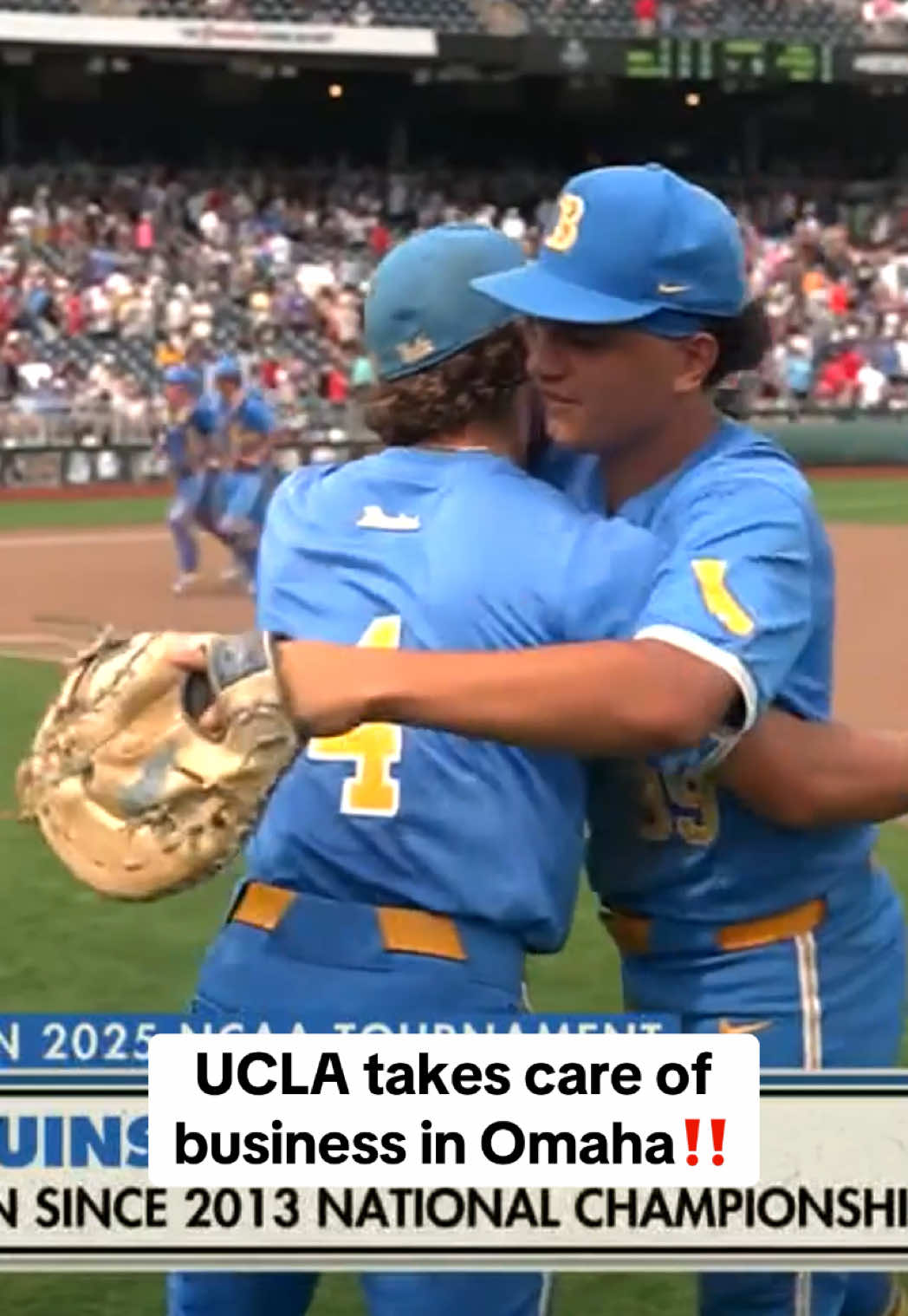 #Bruins advance to winners bracket in #MCWS 👏 #collegebaseball #ncaa #baseball #UCLA
