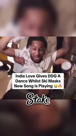 DDG gets a dance from India love whilst ski masks new song is playing 😂 #ddg #indialove #skimask #streamer #fyp 