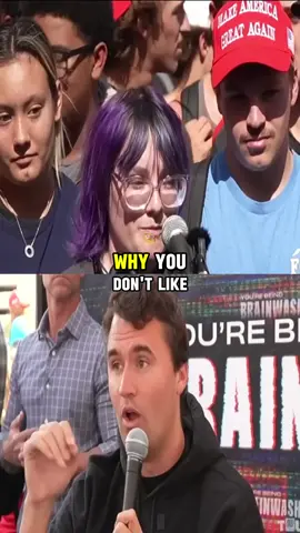 Why u don't like trump?? #charliekirk 
