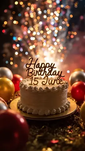 Happy Bithday 15 June 🥳 #happybirthday #happybirthdaytoyou #countdown #birthdaysong #joyeuxannviersaire #birthdaycake #birthdaywishes #happybirthday15 