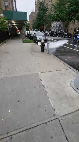 Only in NYC, The Fire Hydrant Stays on 24hrs a Day, Only in NYC 
