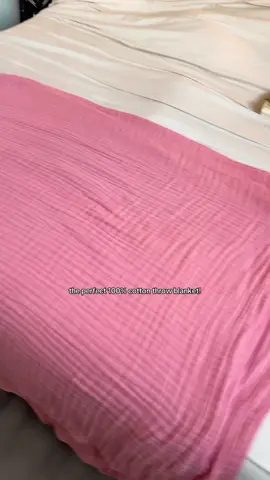 AH the color is actually perfect what?!  #100cotton #nontoxic #nontox #hormonehealth #blankets #tiktokshopcreatorpicks #tiktokshop #tiktokshopfinds 