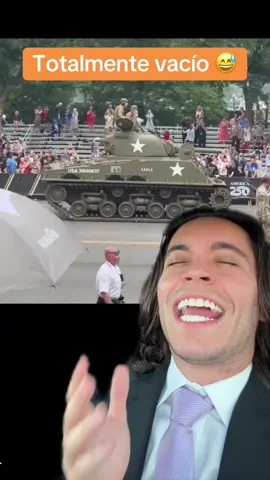 Totalmente vacío el desfile militar de Trump 😅