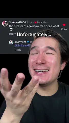 Chainsaw Man’s CREATOR is INSANE 🤯😭 #tatsukifujimoto #chainsawman #anime #TikTokPartner #fujimoto #waifu #manga #greenscreen #swaynami 