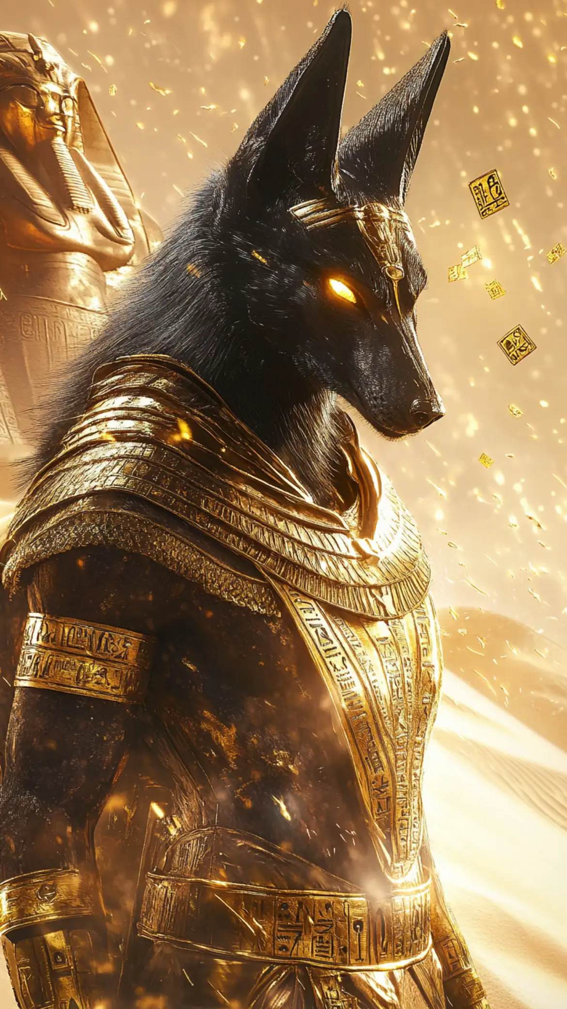 #fantasy #4kwallpaper #wallpaper #livewallpaper #midjourney #anubis 