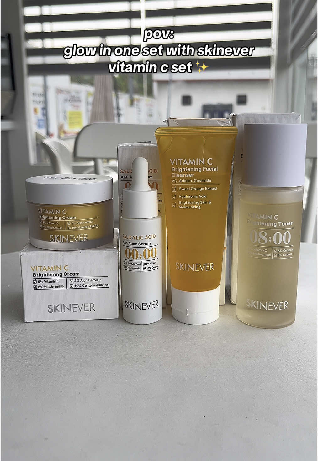 @SKINEVER PH Vitamin C Set I VC Cleanser & Toner & Essence & Cream I Brightening | Hydrating | Deep Cleansing I Skincare #skinever #skineverph #skinevervitamincset #skincare #skincareset #fyp #trending 