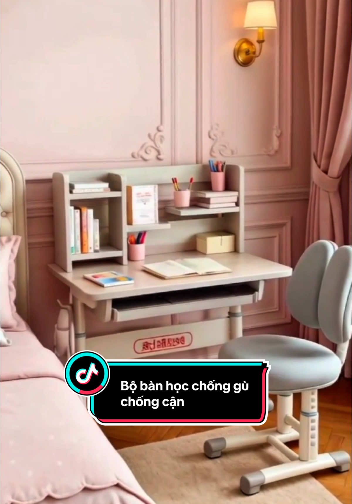 Bộ bàn học chống gù chống cận#xuhuong #xuhuongtiktok #trandingvideo #ttlk #ttlktiktokshop #dogiadungthongminh #dogiadungtienich #giadungtienloi #bộ #banhoc 