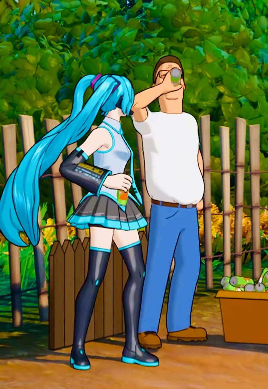 Fortnite currently lol Shout out to Miku for helping me @Hatsune Miku IB: @faux #fortnite #kingofthehill #miku #lol #hankhill 