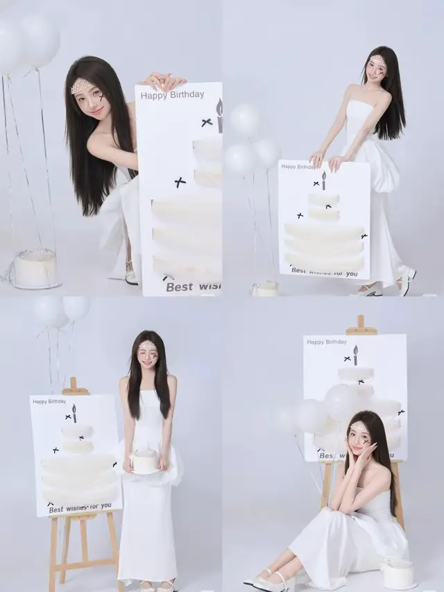 Concept birthday with cake.CONCEPT BIRTHDAY COLLECTION#COLLECTION #concept #DOUYIN #BEAUTY #makeup #photo #chupanh #douyin #photography #BeautyTok #douyin抖音 #beautyconcepts #douyinconceptcollection 