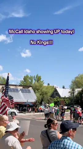 June 14, 2025. Millions of people gathered across the country to protest - even in small towns in Idaho. Rural Idaho showed UP! We are stronger together.  #mccall #nokings #nokingsinamerica #idaho