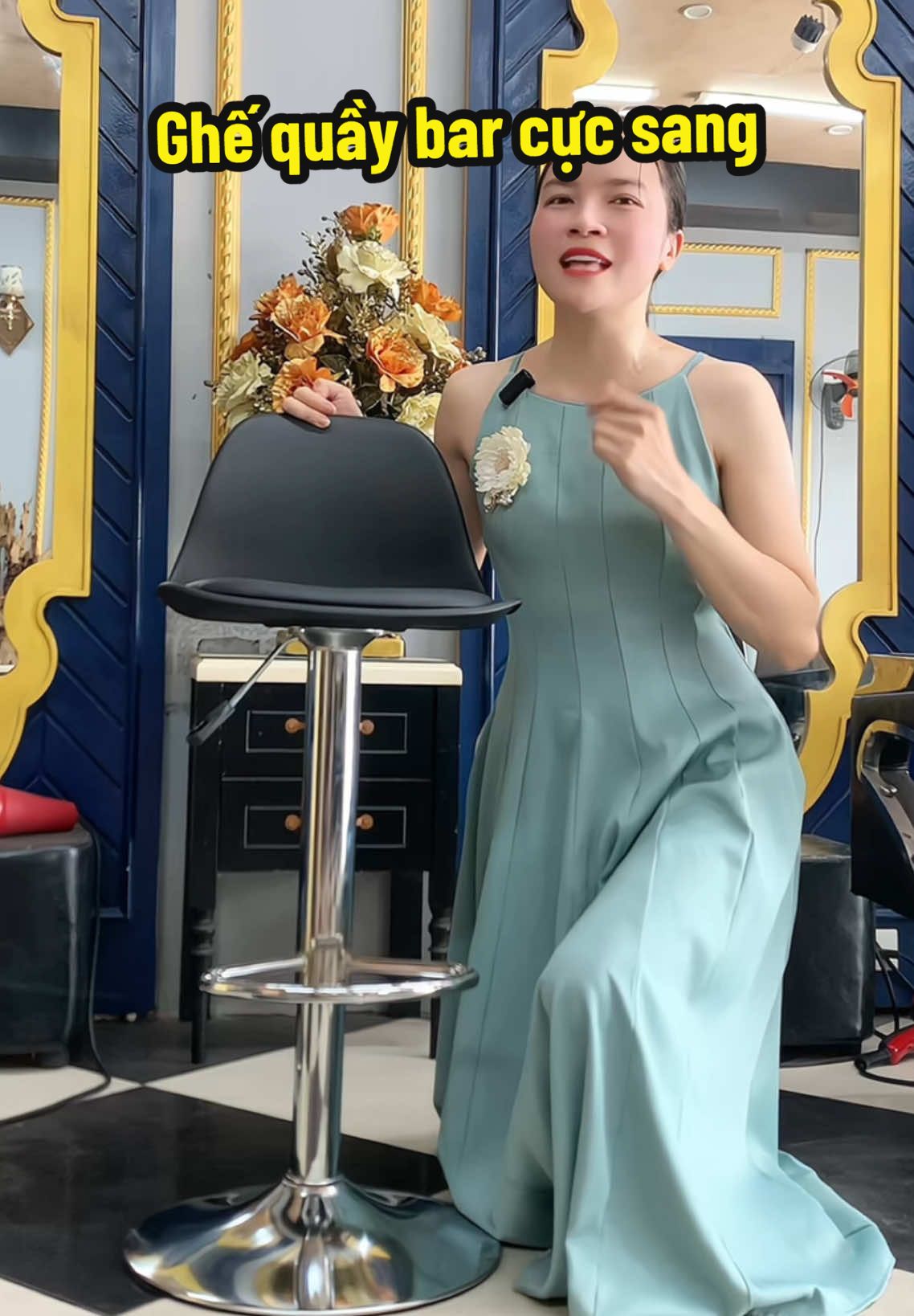 Ghế Quầy BAR Ghế MAKEUP cực sang #vanvuive6262 #ledinhhien6 #ghequaybar #ghequaybardep #ghemakeup #ghetrangdiemdecor #ghequaybarxoay360do #ghế 