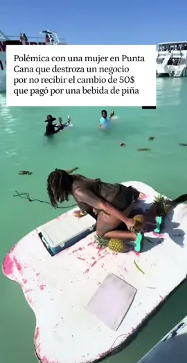 ¿Os parece reacción adecuada? #puntacana #negocio #destrozo #noticias #dinero #mujer 