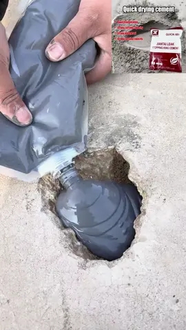 Cement memang cepat kering. Sesuai untuk mana-mana bocor.🥰🥰🥰#repairrumah #tiktokdiy #bagusproduk #simenwaterpoof #simencepatkering 