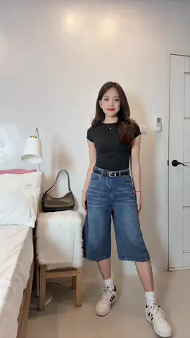 Jorts 👉 @Mjane . So easy to style with this denim jorts ❤️👖 #jorts #denim #denimjeans #ootdph #TikTokFashion 