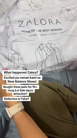 Hinding hindi na bibili sa Zalora 🥺 Our first and last purchase! 🥹 Akala ko legit sila since ang mamahal ng items like meron pang 50k+ to 200k+ na items @ZALORA Singapore #Zalora #Defective #NewBalance