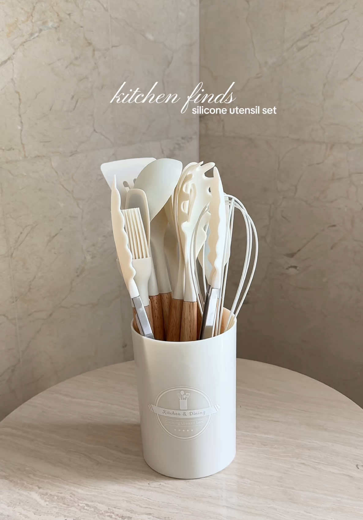 my tita heart is so happy !! 🤍✨ #kichenutensils #siliconeutensilsset #kitchenspatula #kitchenmusthaves #utensils #kitchenset #fyp #viral #trending #aesthetic 