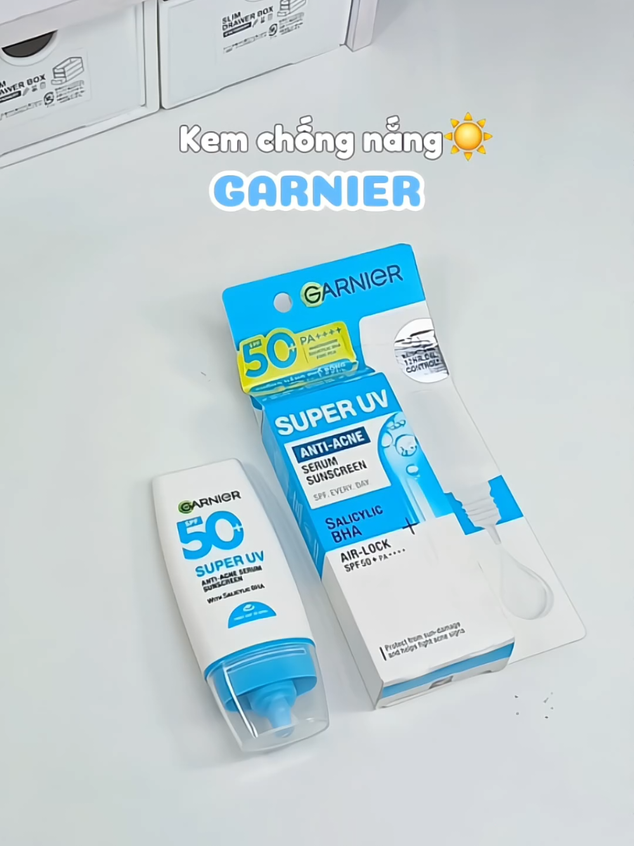 Kem chống nắng k.iềm dầu cho mùa hè của nhà Garnier #garniervn #skincarepartner #kemchongnang #kcn #chongnang #skincare 