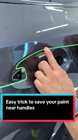 Easy trick to save your paint near handles Watch step by step how we protect the door handle recess with clear film. We show how to cut it precisely using knifeless tape and how to remove the handle for a perfect result without damaging the paint. A simple and effective way to guard your paint from scratches. #carwrapping #paintprotection #diydetailing #clearfilm #autodetailing #carcare #protectyourcar #howtoinstall