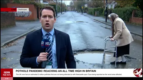 The pot hole pandemic is reaching an all time high #bbc #bbcnews #news #fyp #xyz 