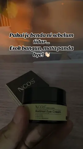 Mata panda makin tebal? Garis bawah mata makin jelas? 👁️ Pakai je retinol eye cream ni setiap malam — tak sampai seminggu, under eye terus nampak fresh & smooth! ✔️ Hilangkan mata panda ✔️ Kurangkan garis halus ✔️ Tekstur ringan & cepat serap Your sign to start pakai eye cream awal-awal 👀 #eyecare #retinoleyecream #matapanda #garishalus #antiaging #CapCut 
