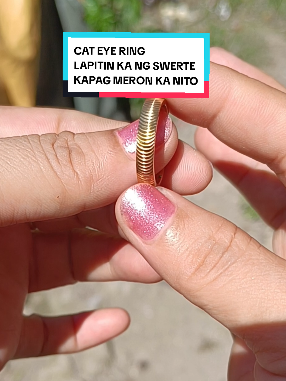 ANG GANDA NITONG CAT EYE RING PAMPASWERTE  #ring  #cateyering  #luckycharmring  #nonfadedrings  #goldring  #accesories  #tiktokfinds  #tiktokaffiatemarketing  #fyp 