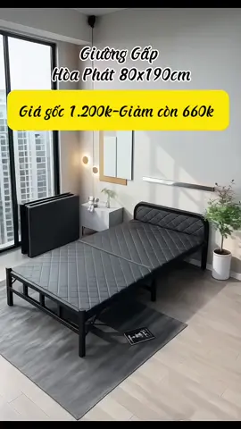 Tổng Kho - Giường Gấp Hòa Phát 80x190cm Khung Thép Cao Cấp, Chắc Chắn, Giường Gấp Gọn Nhẹ, Chịu Tải 500kg #giuonggapgon #giuonggapthongminh #xhtiktok 