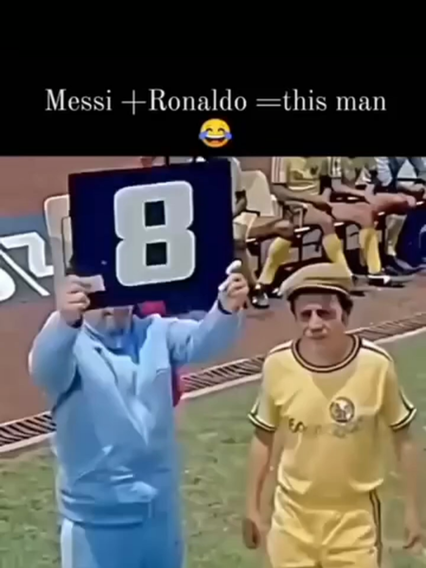 Messi and Cristiano Ronaldo in one person 😂😅 #UEFANationsLeague #CristianoRonaldo #portugal #espagne #yamal #realmadrid #psg #football #messi #champion #championsleague #worldcup #goalkeeper #footballgags1 