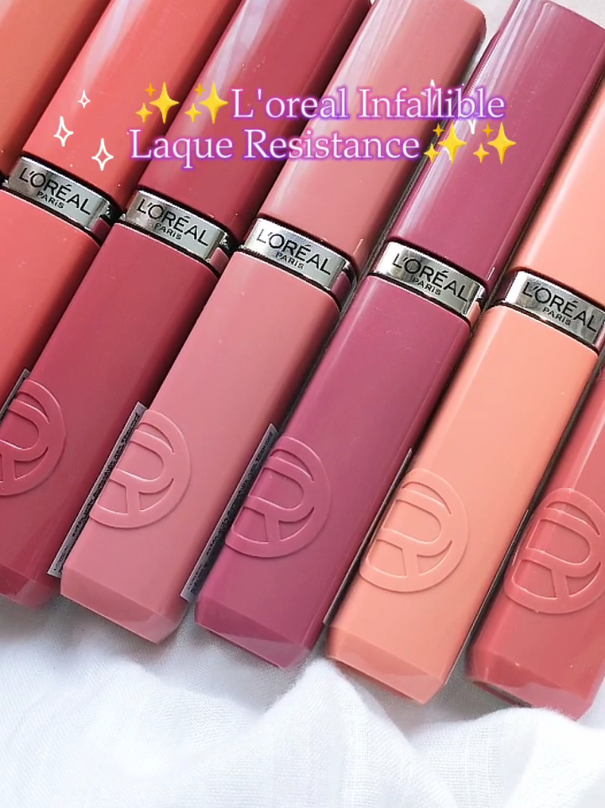 💋 New L'oreal Infallible Laque Resistance  ุลิปเนื้อฉ่ำวาว เบลนด์ง่าย สบายปาก ติดทนนาน 16 ชม #LaqueResistanceBA  #LOrealParisTH  #BAContentLaqueResistanceTH  #CPDBKK1  #รีวิวบิวตี้ 