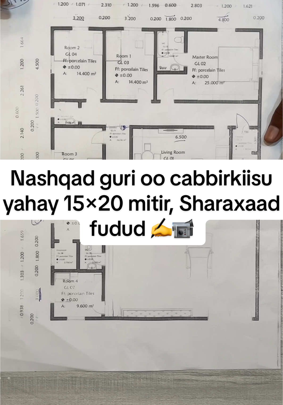 Nashqad guri oo cabbirkiisu yahay 15×20 mitir, Sharaxaad fudud ✍️📹 #Arch_usama #Usama_Abdinasir #mogadishu #hargeisa #somaliarchitect #mogadishutiktok #rabiic_architecture #rabiic #architecture #مهندس #somaliarchitects 