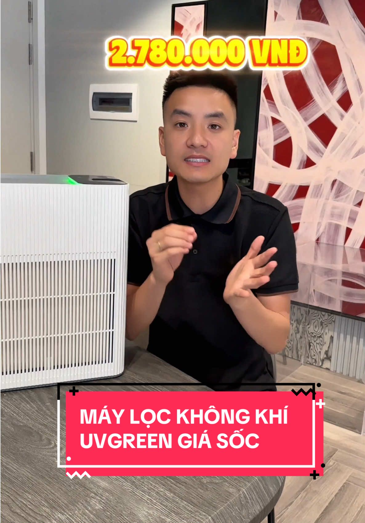 Máy lọc không khí giá quá sốc, bấm ngay giỏ hàng các bác ơi #uvgreen #maylockhongkhi 