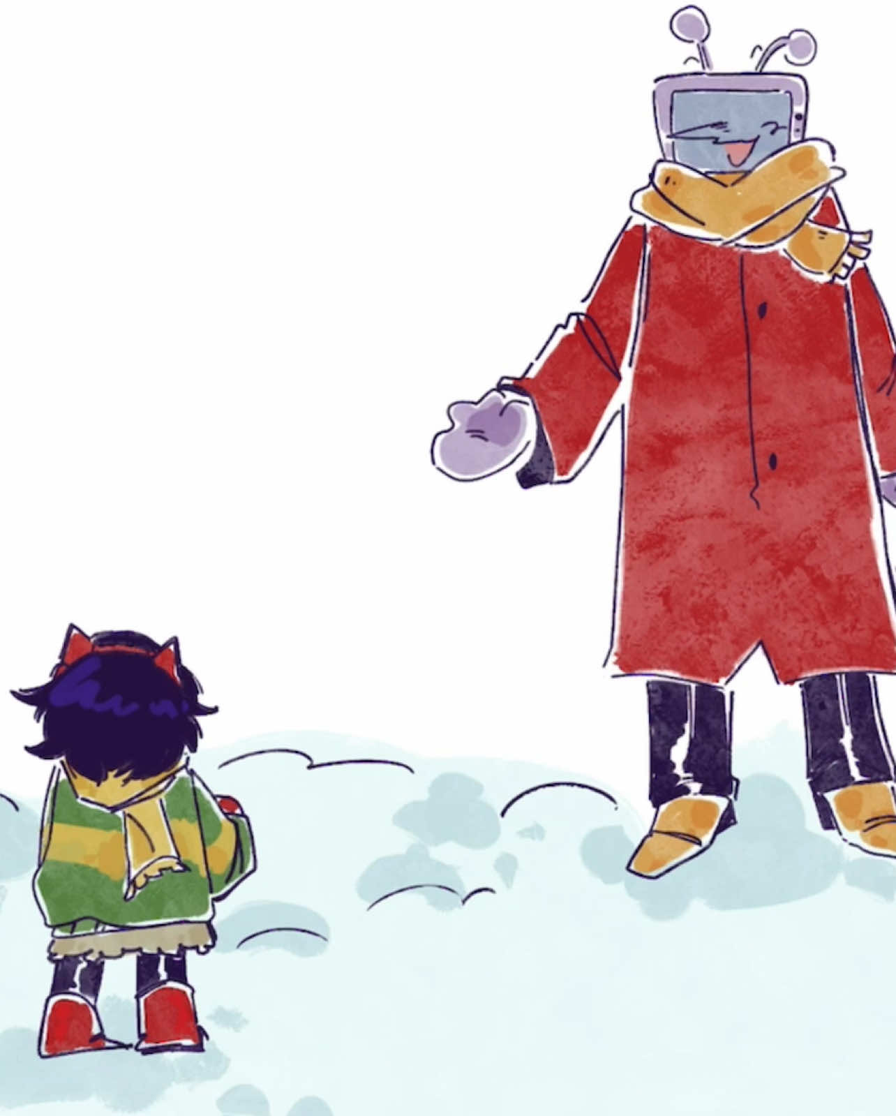 Bruh #deltarune #DELTARUNE #kris #deltarunekris #tenna #tennadeltarune #winter #tinykris #snow #deltarunespoilers #fyp 
