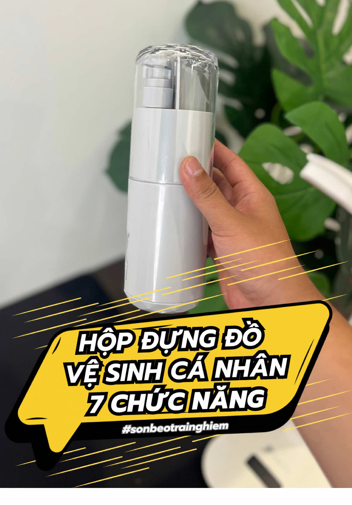 Ae hay đi công tác thì dùng hộp 7 chức năng này đựng đồ vệ sinh cá nhân mang đi. Có ngăn chứa sữa tắm dầu gội. Không phải dùng đồ của khách sạn. #sonbeotrainghiem 