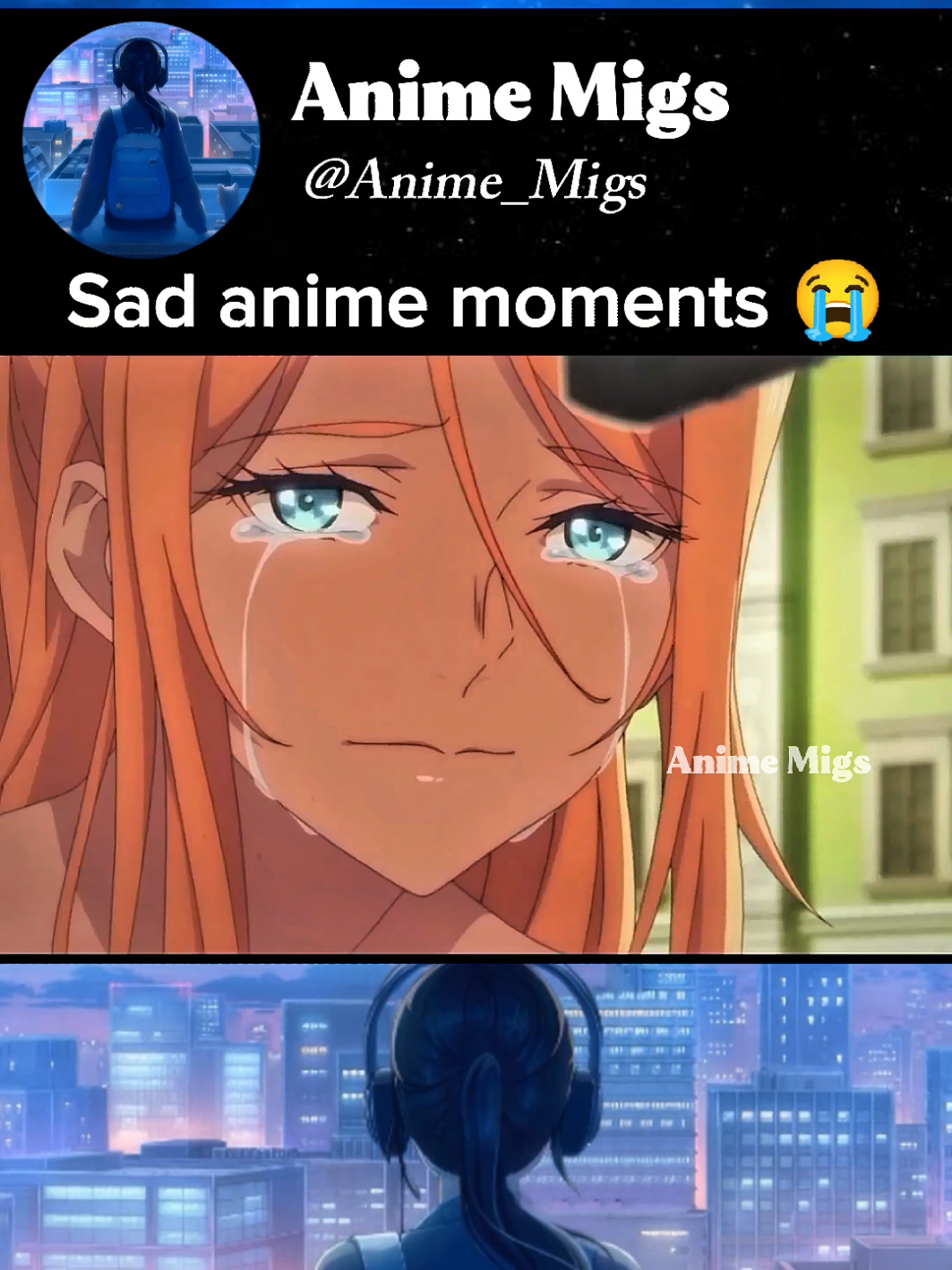 Sad anime moments 😭 #anime #animeshort 