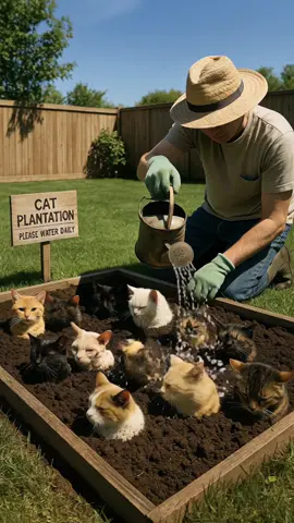 Freshly grown, 100% purr #cat #cutecats #garden 