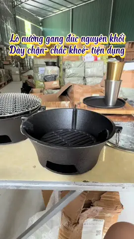 Lò nướng gang đúc nguyên khối nhập khẩu, dùng cho gia đình và nhà hàng. #xuhuong #giadungnhabep #bepnuong #bepnuongthan #bepnuongbbq 