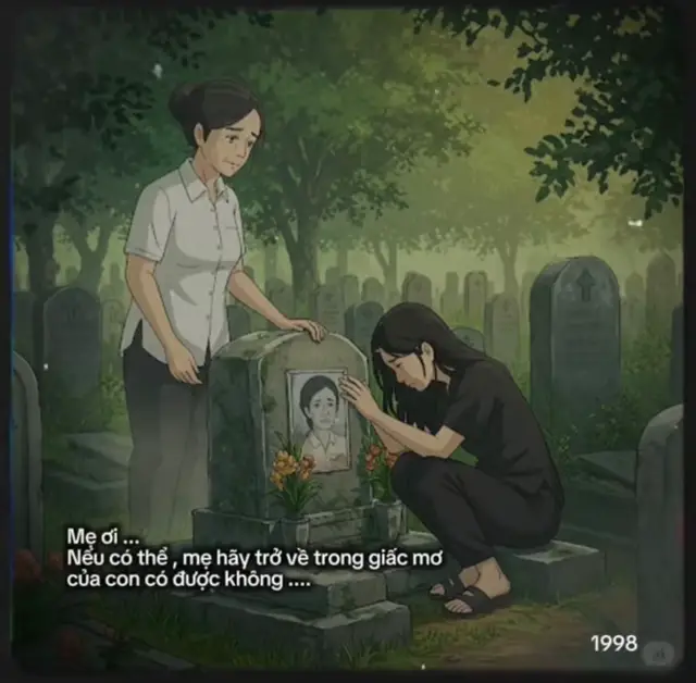 Mẹ ơi nơi ấy mẹ có khỏe không? Con vẫn không ngừng nhớ mẹ, mỗi đêm lại gọi thầm tên mẹ, mong sao mẹ nghe thấy. Mẹ đã luôn là chỗ dựa vững chắc cho con, là người luôn an ủi con mỗi khi con mệt mỏi. Giờ đây không còn mẹ bên cạnh, con chỉ biết giữ lại những kỷ niệm, nơi tình mẹ vẫn ngọt ngào trong trái tim con!  Mẹ ơi con chỉ mong nơi ấy mẹ không còn đau đớn, không còn lo lắng cho con nữa , Con sẽ sống thật tốt, sẽ không làm mẹ thất vọng dù con thể nắm tay mẹ nữa, nhưng tình mẹ sẽ luôn hiện hữu trong con dẫn lối con đi. Con biết dù mẹ không ở đây mẹ vẫn luôn bên con trong từng bước đi .