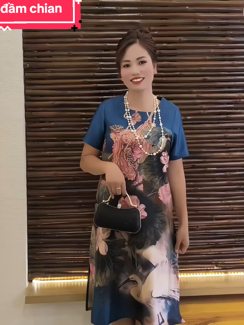 Đầm lụa chian vừa đẹp vừa sang trọng #fyp #shopbeheo #phunu #xuhuong #viral #damlua #vaytrungnien #vaylua 